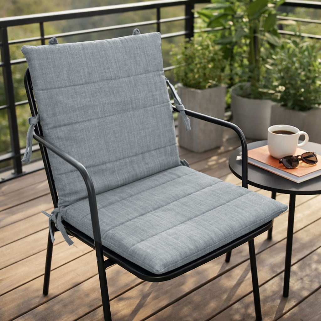 Plain grey thick woven fabric