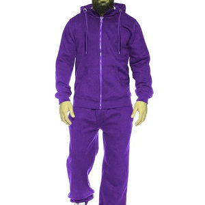 Survêtement pour homme de haute qualité personnalisé, sweat-shirt à fermeture éclair intégrale pour homme, ensemble de survêtement 2 pièces, 100% coton, jogging décontracté, survêtement de sport - Product Image 5