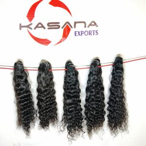 Extensiones de cabello humano de trama de máquina vietnamita negro Natural alineado cutícula de onda profunda de doble trama para mujer al por mayor rizo crudo - Product Image 4