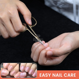 Ciseaux à cuticules droits en acier inoxydable de haute qualité, outil professionnel de manucure et pédicure durable pour le soin des ongles - Product Image 5