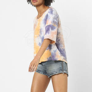 Algodón hecho nuevo diseño mujeres camisetas último estilo mujeres camisetas verano desgaste mujeres camisetas - Product Image 5