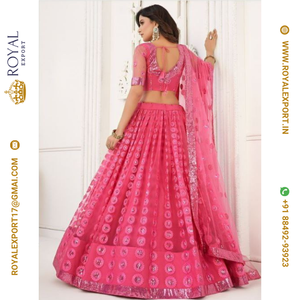 Colección de Lehengas de Trabajo, Nuevo Diseño Hermoso con Bordado, Lehenga Choli para Mujer, Ropa de Fiesta para Adultos, Lavable, Estilo Real, India y Pakistán - Product Image 2