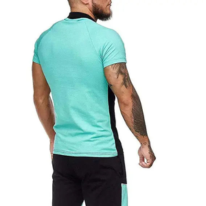Precio de fábrica barato al por mayor de 2 piezas conjunto de ropa deportiva para hombre conjunto de dos piezas deporte Fitness ropa para correr - Product Image 3
