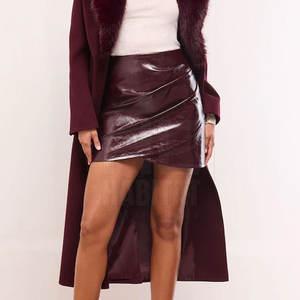 Elegantes Faldas Midi de Cuero Genuino para Mujer, Material Suave, Ligero y Cómodo, Ideal para Eventos Formales - Product Image 3