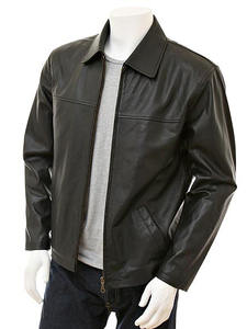 Veste en cuir de vachette pour hommes veste d'hiver blousons aviateur véritable manteau en cuir teint par tambour accessoires en métal doublure de couette - Product Image 2