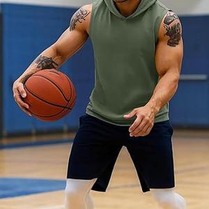 Fitness Men Tank Tops Polyester Breathable Quick Drying Gym Running Rear Reflective Strip Sleeveless Men made by <b>Dress</b> <b>Sports</b> - Product Image 2