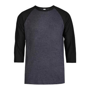 Classique Tri-Blend Unisexe Baseball Tee Baseball Tee Ras Du Cou T-shirt 3/4 Manches Raglan T-shirts Unisexe Respirant T-shirt - Product Image 1
