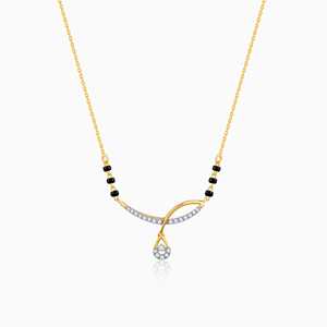 Giva เครื่องประดับทองชั้นดี Vanya เพชร Mangalsutra สีขาวและสีโรสโกลด์พร้อมทับทิมและไข่มุกสำหรับงานแต่งงานงานเลี้ยงและของขวัญ - Product Image 4