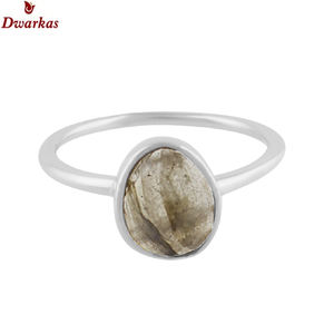 Bague élégante et raffinée en argent sterling 925 avec pierre précieuse kyanite de forme fantaisie pour femmes et filles, en stock - Product Image 6