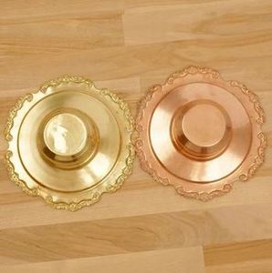Cuenco de Cenicero de metal dorado con diseño de borde intrincado perfecto para el hogar, bares, restaurantes, regalos y accesorios de artículos de Hotel - Product Image 2