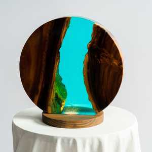 Décoration d'intérieur Lampe en époxy Artisanat en résine fait à la main Diverses lumières nocturnes Microlandscape Lampe de table Ornement unique Meilleurs cadeaux pour les amis - Product Image 5