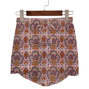 Nuevos Pantalones Cortos Tipo Wrap de Algodón Estampado para Mujer, Estilo Casual para Calle, Cómodos para Todas las Temporadas, Ropa Femenina al por Mayor - Product Image 2