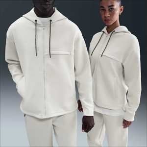 Sudadera con Capucha Extra Grande para Hombre, de Felpa Gruesa de 350 g, Transpirable, Ecológica, con Cierre, Hombros Caídos, de Algodón - Product Image 1