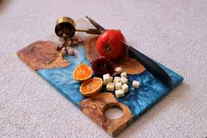 Tabla de Cortar de Madera de Resina de Primera Calidad para Cocina, con Madera de Acacia y Mango, con Grosor Equilibrado - Product Image 5