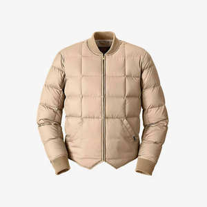 แจ็กเก็ตขนปลาปักเป้าสำหรับผู้ชายเสื้อแจ็คเก็ตขนเป็ดแบบใหม่2025ออกแบบได้ตามต้องการแขนยาวให้ความอบอุ่นสำหรับผู้ชาย - Product Image 2