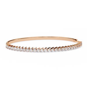 Magnifique bracelet et jonc en or 18 carats avec diamants de laboratoire - Product Image 5