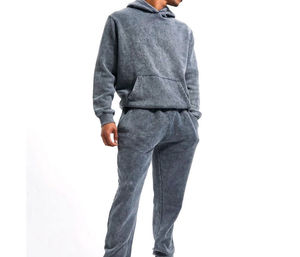 Survêtement d'hiver pour homme en coton 100% de qualité supérieure, lavage à l'acide, matériau durable, prix de gros bon marché, faible MOQ - Product Image 2