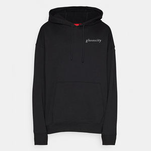 Sweat à capuche en molleton 100% coton biologique imprimé numériquement, couleur pêche chaud, avec logo personnalisé, style classique pour l'hiver 2025 - Product Image 3