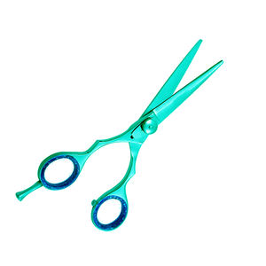 Ciseaux de coiffure de couleur personnalisée de qualité supérieure lames en acier tranchantes avec outil de beauté de repose-doigt réglable pour la coupe de cheveux - Product Image 2