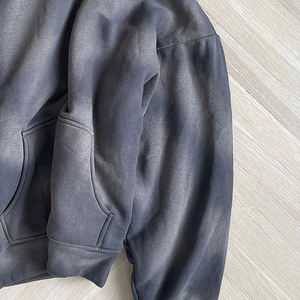 Vente en gros 100% coton Sun Faded personnalisé surdimensionné en détresse broderie épais sweat à capuche poids lourd hommes pierre acide lavage à capuche - Product Image 6