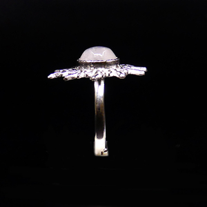 Party Wear 925 Sterling Silver Plated Jewelry Rose Quartz Gemstone Women Wear Classic <b>Couple</b> <b>Ring</b> - Product Image 4