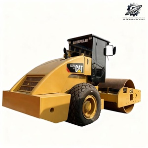 Rouleau compresseur Caterpillar CS76 d'occasion, marque japonaise d'origine, 16 tonnes, rouleau moyen, équipement moyen, machine de haute qualité - Product Image 1