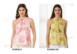 Haut Kurti en rayonne de coton ethnique rafraîchissant pour femme Style Indo Western léger pour le style et le confort d'été - Product Image 3