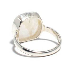 Rainbow Moonstone Sterling Silver Ring <b>Statement</b> Free Shipping Rings - Product Image 2