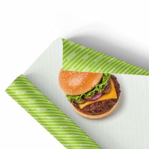 Papier alimentaire ciré anti-graisse, doux, 40g, blanc, double face, format A4, pour sandwichs - Product Image 1