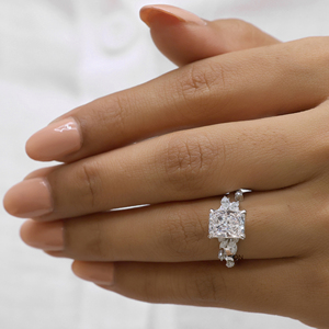 VINSON 2,5 quilates corte radiante Moissanite ramita anillo de compromiso, ramas de estilo árbol alrededor de su dedo anillo de la naturaleza - Product Image 2
