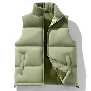 Gilet matelassé pour homme, veste sans manches décontractée, coupe courte, coupe-vent, respirante, service OEM - Product Image 5