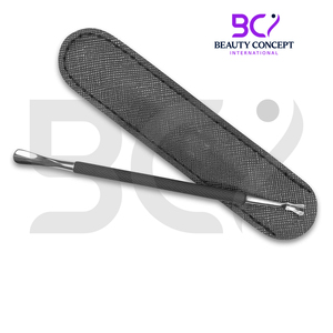 Recortador de cutículas de color negro Calidad Acero inoxidable Producto más nuevo Mejor venta Herramientas de manicura Empujadores de cutículas de doble cara - Product Image 3