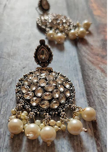 Dernier arrivage d'ensembles de colliers et de boucles d'oreilles oxydés en argent sterling de luxe bijoux de mode les plus vendus bijoux de mariée afghans pour femmes - Product Image 3