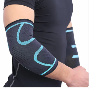 Premium Quality Elastic Compression Neoprene Elbow Sleeves Heavy Duty Gym Fitness <b>Exercise</b> Elbow Protector Neoprene Sleeve - Product Image 3