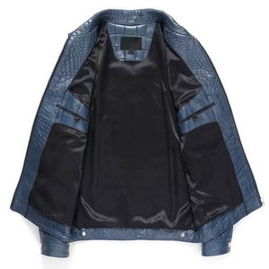 Top Tendance Hommes Veste En Cuir Sur Mesure Stand Écologique Coupe-Vent Respirant Léger Haute Qualité Casual Hiver - Product Image 3