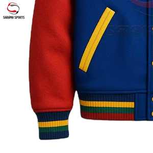 Chaqueta de Béisbol Varsity de Alta Calidad para Hombre, Chaqueta de Invierno con un Solo Botón, Forro Polar, Tallas Grandes - Product Image 5