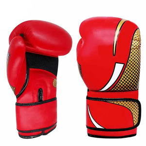 Gants de boxe de compétition pour adultes les plus vendus, cuir de vache véritable de haute qualité, vente chaude personnalisée à prix avantageux, gants de boxe - Product Image 1