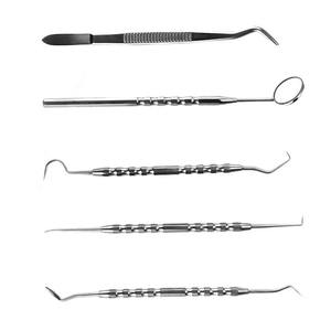 Dental Hygiene Tools <b>Kit</b> High Quality Medical Grade Stainless Steel Manual Reusable Dental Instruments Set with Case - Product Image 5