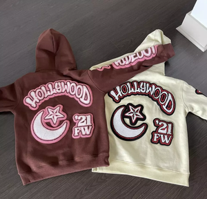 Top exigeant surdimensionné longue à capuche goutte épaule brodé à capuche Logo personnalisé femmes pull à capuche 2025 - Product Image 4