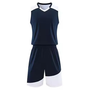Tenues de basket-ball unisexes personnalisées pour équipes et clubs sportifs, nouveau design respirant, grande taille, 100% polyester, haute qualité, 20 ensembles - Product Image 3