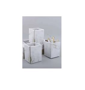 Marble <b>Pen</b> <b>Holder</b> Wholesale Price High Quality Modern Marble <b>Pen</b> <b>Holder</b> for square Shape for Handmade Use - Product Image 1