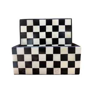 Bois d'incrustation d'os personnalisé Décoration de table élégante et durable Tapis de noyer pour la maison, les restaurants, le bureau ou le café Style classique - Product Image 4