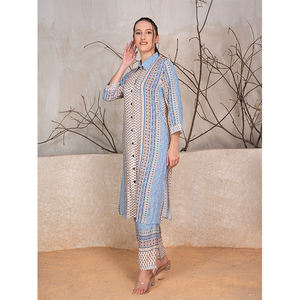 Los últimos diseños indios tradicionales modernos Ropa islámica 100% Juego de cordones de rayón para ropa de mujer disponible a precio mayorista - Product Image 1