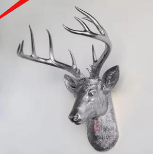 Custom Size 2024 Latest Metal <b>Stag</b> <b>Head</b> Wall Mounted Deer <b>Head</b> Wall Decor Creative Wall Hangings - Product Image 1