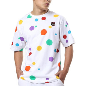 T-shirt ample confortable et respirant, taille personnalisée, 100 % coton, coupe décontractée, manches courtes, col rond, imprimé sur toile - Product Image 1