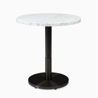 Table basse moderne de qualité supérieure avec plateau en marbre blanc et base en métal, ronde, pour salon, meubles d'intérieur pour l'inauguration d'une maison
