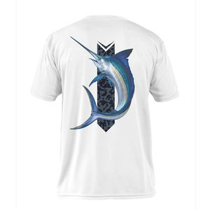 OEM Haute Qualité 100% Polyester UV Protection Solaire Performance OEM Polyester Respirant Pêche T Shirt Sublimation Bass Chemises - Product Image 4