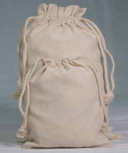 Bolsa de polvo de algodón reciclado orgánico 100% ecológica de lujo, embalaje de regalo protector de moda reutilizable para joyería y cosméticos - Product Image 1