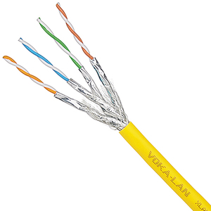 VOKA XLAN 2000 MHz Cat.8.2 Cavo di rete S/FTP PIMF giallo in rotolo - Product Image 1