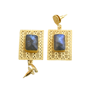 Pendientes de Racimo de Latón de Primera Calidad, Chapados en Oro, con Perlas, Joyería de Piedras Preciosas Auténticas, Latón Chapado en Rodio, Diseño Único - Product Image 6